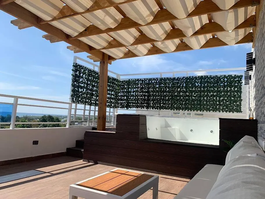 Apart. bbq, jacuzzi y vista al mar, 4Hb/AC. Apartamento Barahona